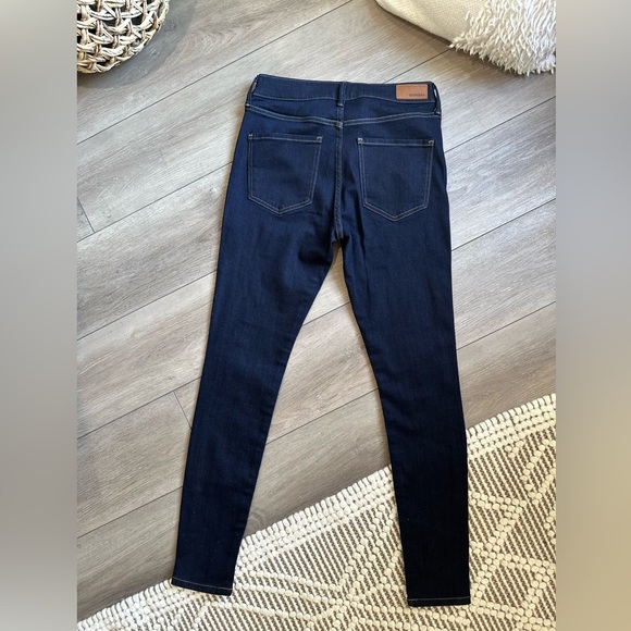Express Jeans - Dark Wash - Skinny Mid Rise Size 6L - Picture 2 of 5